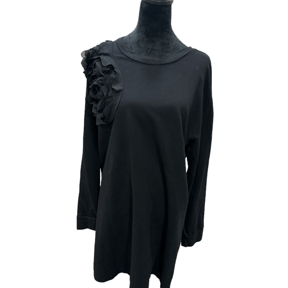 Silk Rose Sweatshirt Dress Lord and Taylor